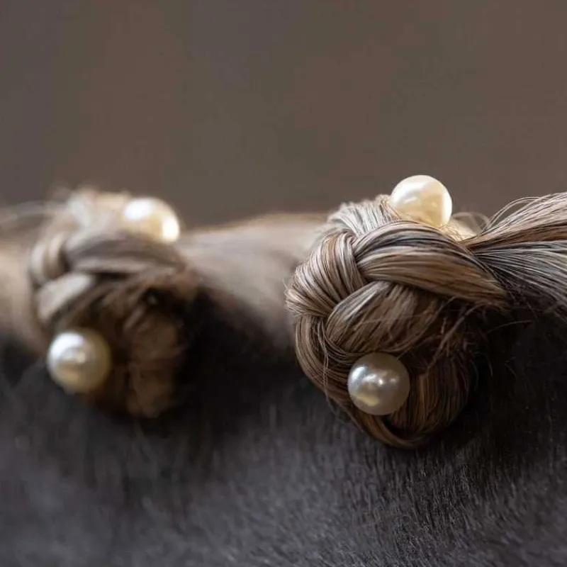 QHP Bijou de crinière Perle> Nattage|Brosses À Crins Et Peignes