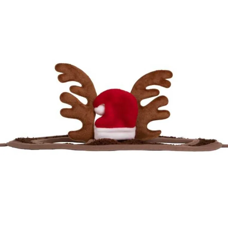 QHP Bonnet de Noël avec bois pour chevaux> Bonnet