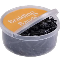 Q-ESSENTIALS Boîte d'élastiques plats à natter> Nattage