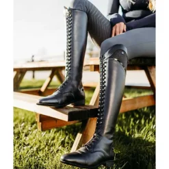 QHP Bottes d'équitation à lacets Hailey> Bottes D'Équitation