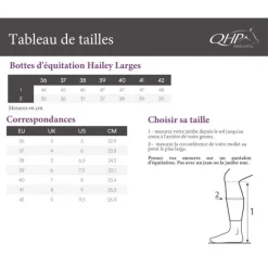 QHP Bottes d'équitation à lacets Hailey Larges><noscript><img data-lazyloaded=