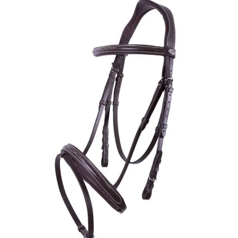 QHP Bridon luxe avec surpiqûres> Bridon