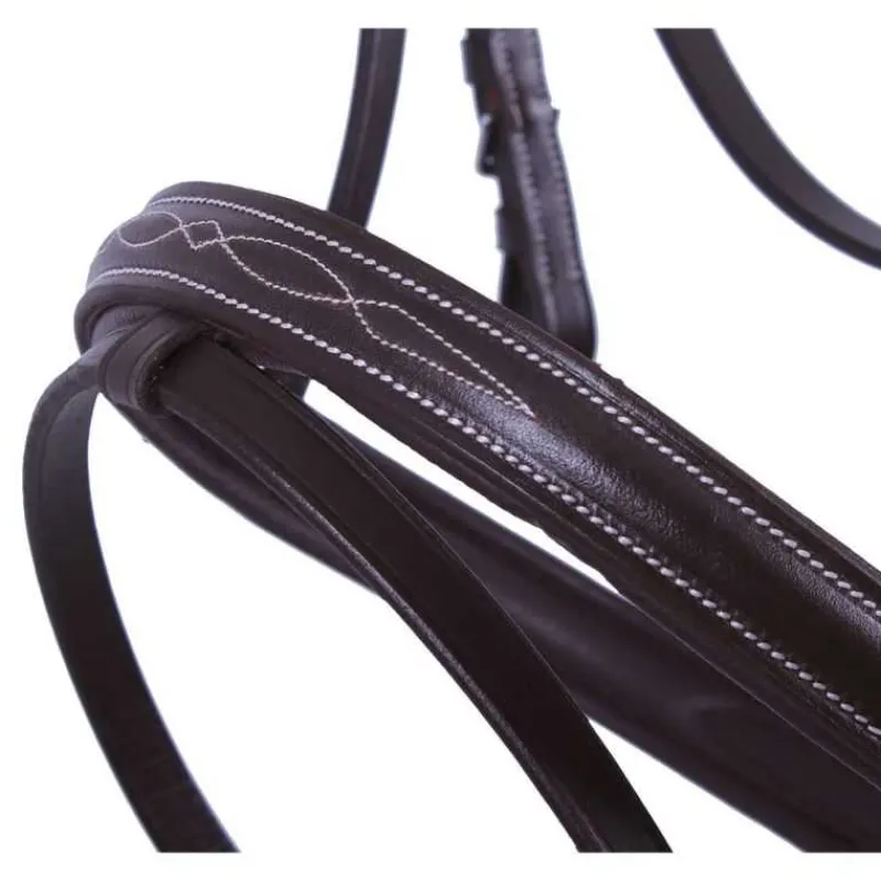 QHP Bridon luxe avec surpiqûres> Bridon