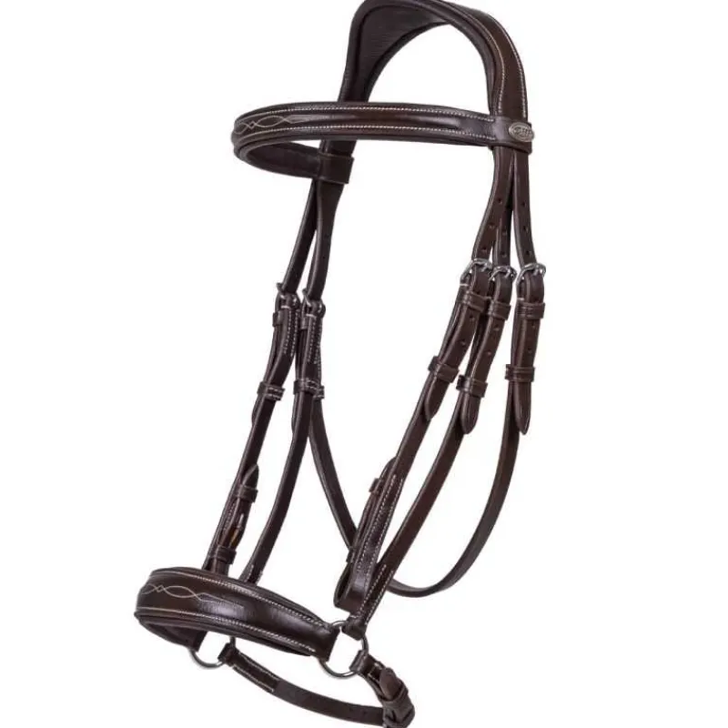 QHP Bridon luxe muserolle allemande> Bridon