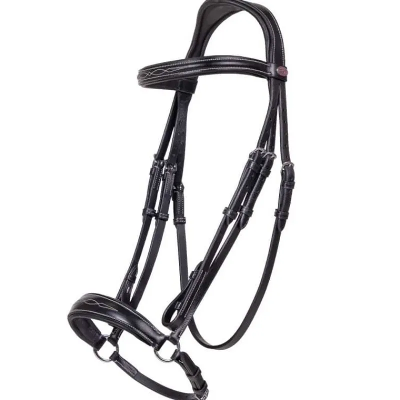 QHP Bridon luxe muserolle allemande> Bridon