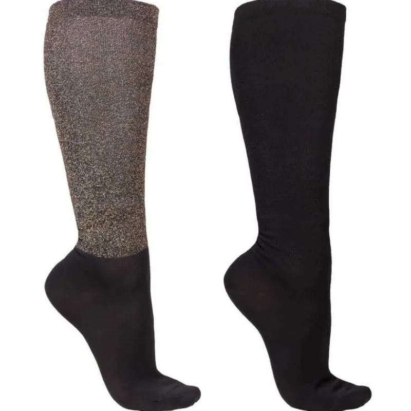 QHP Chaussettes d'équitation à offrir Coffret de 2 paires> Chaussettes D'Équitation