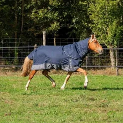 HORSE & GO Chemise imperméable doublée Coton Marine> Couverture D'Extérieur|Chemise Imperméable