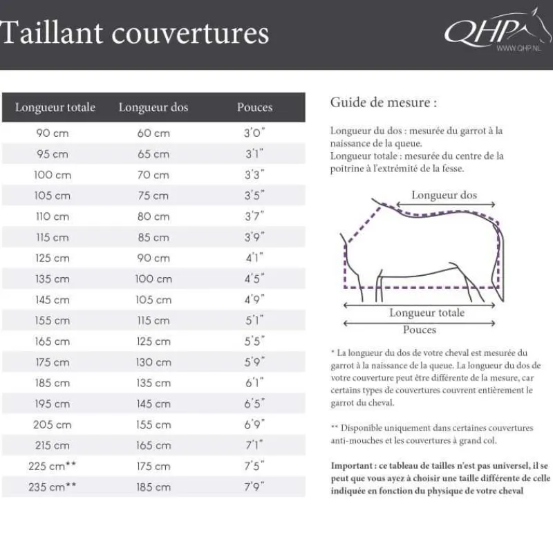 QHP Couverture d'extérieur imperméable luxe 200gr> Couverture Poney Et Poulain|Couverture D'Extérieur