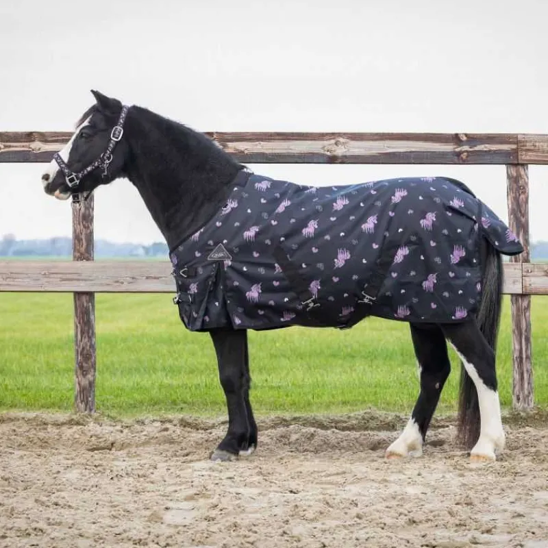 QHP Couverture d'extérieur Lize 100g> Couverture Poney Et Poulain|Couverture D'Extérieur
