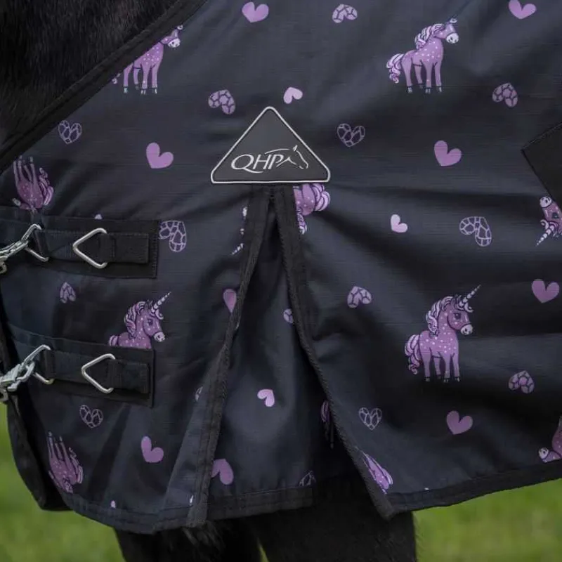 QHP Couverture d'extérieur Lize 100g> Couverture Poney Et Poulain|Couverture D'Extérieur