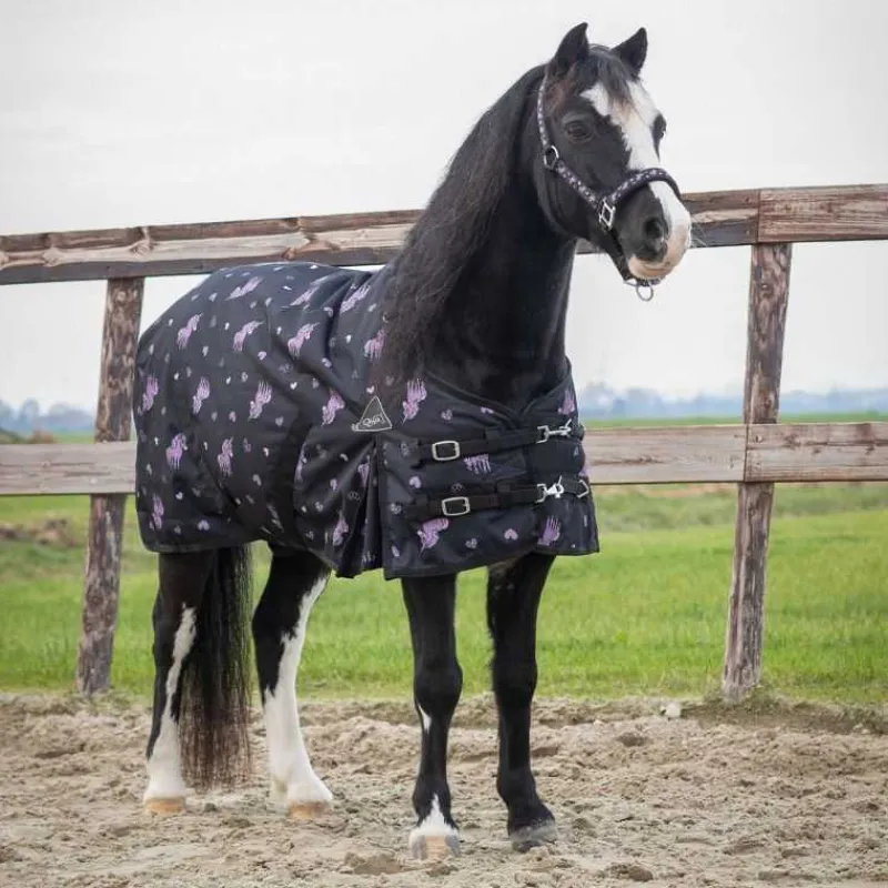 QHP Couverture d'extérieur Lize 100g> Couverture Poney Et Poulain|Couverture D'Extérieur