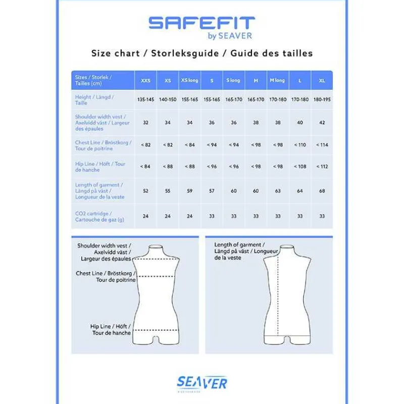 SEAVER Gilet airbag SAFEFIT> Gilet Airbag