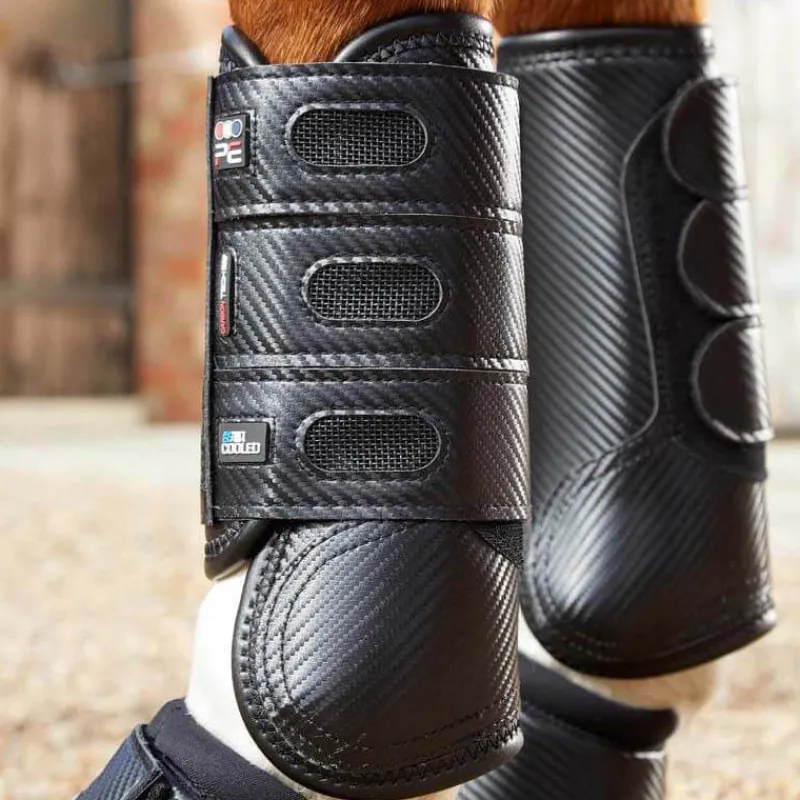 PREMIER EQUINE Guêtres avant cross Carbon Air Tech> Guêtres Fermées|Guêtres Et Protège-Boulets