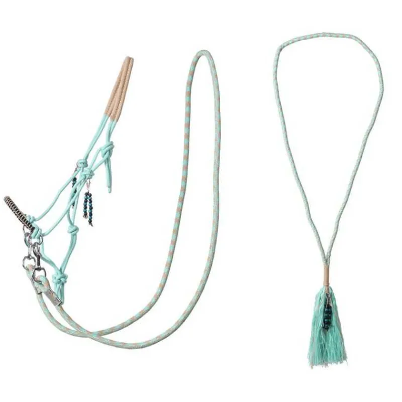 QHP Licol corde et cordelette Liberty> Licol Nylon|Licol + Longe