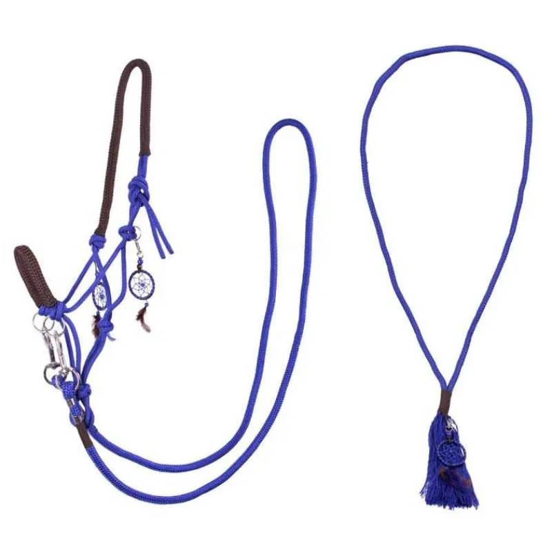 QHP Licol corde et cordelette Liberty> Licol Nylon|Licol + Longe