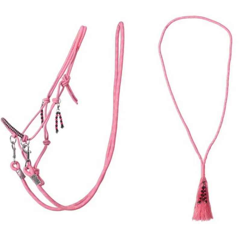 QHP Licol corde et cordelette Liberty> Licol Nylon|Licol + Longe