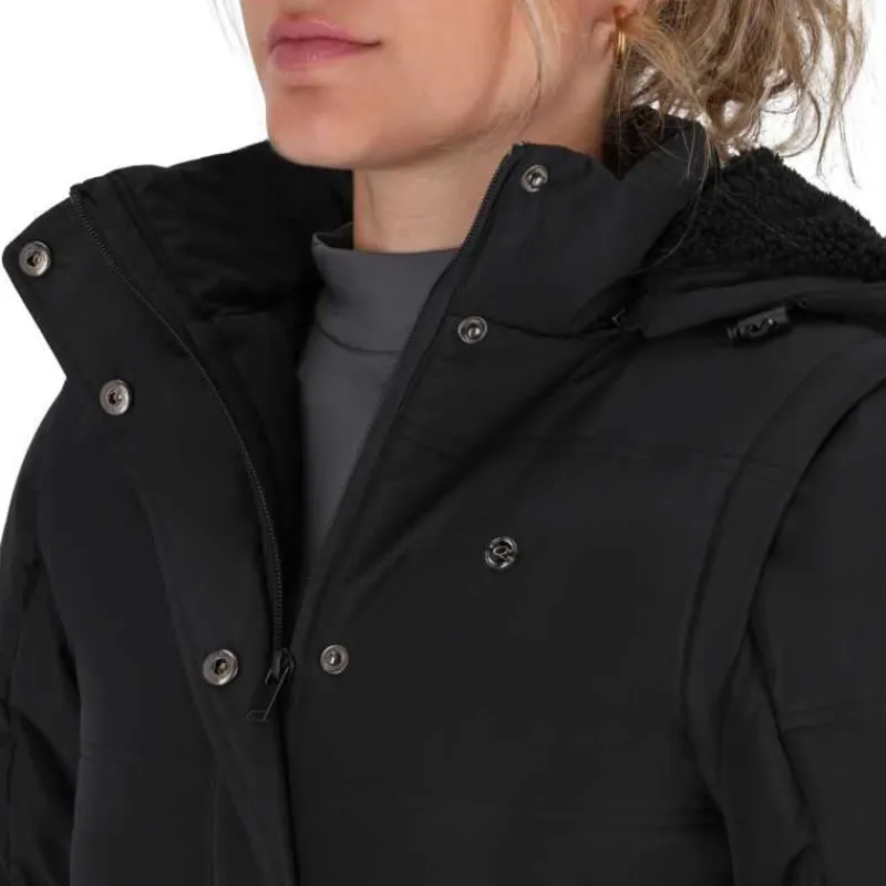 QHP Manteau Rayah manches amovibles> Blouson, Manteau Et Parka