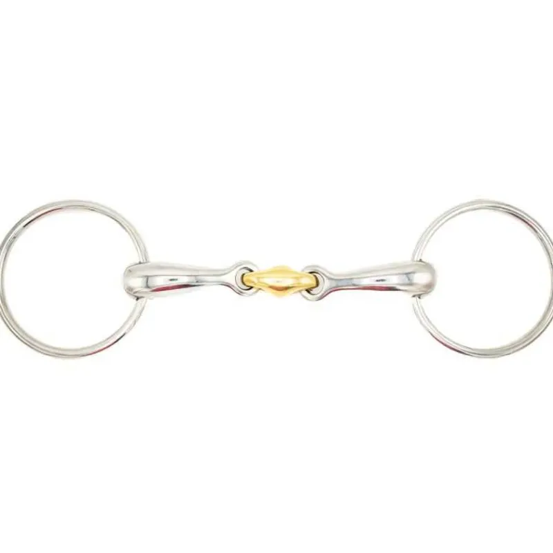 STATIONATA Mors 2 anneaux anatomique double brisure> Mors Simple|Mors Double Brisure