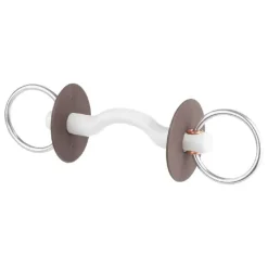 BERIS Mors 2 anneaux avec passage de langue soft> Mors Simple|Mors Beris