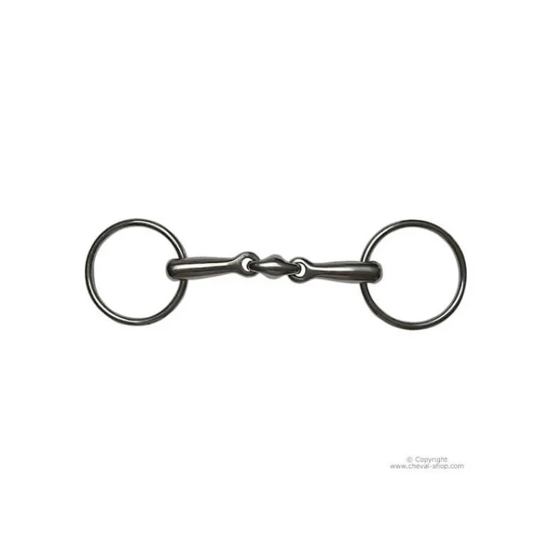 STATIONATA Mors 2 anneaux double brisure> Mors Double Brisure