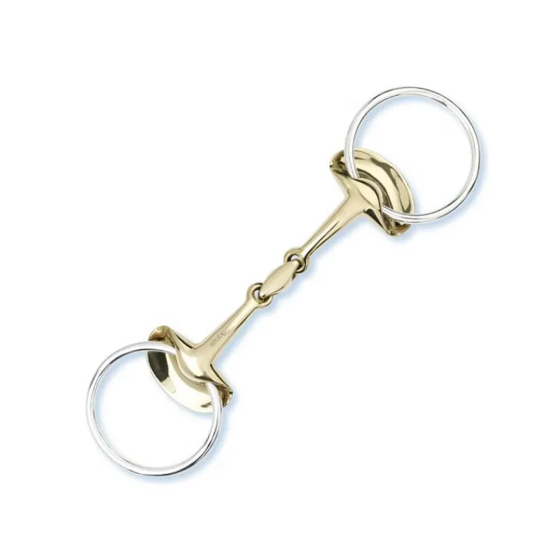 STUBBEN Mors à anneaux double brisure Golden Wings> Mors Spéciaux|Mors Double Brisure