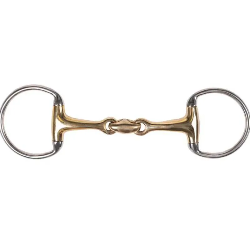 Q-ESSENTIALS Mors à olive double brisure maillechort Argentan QHP> Mors Simple|Mors Double Brisure