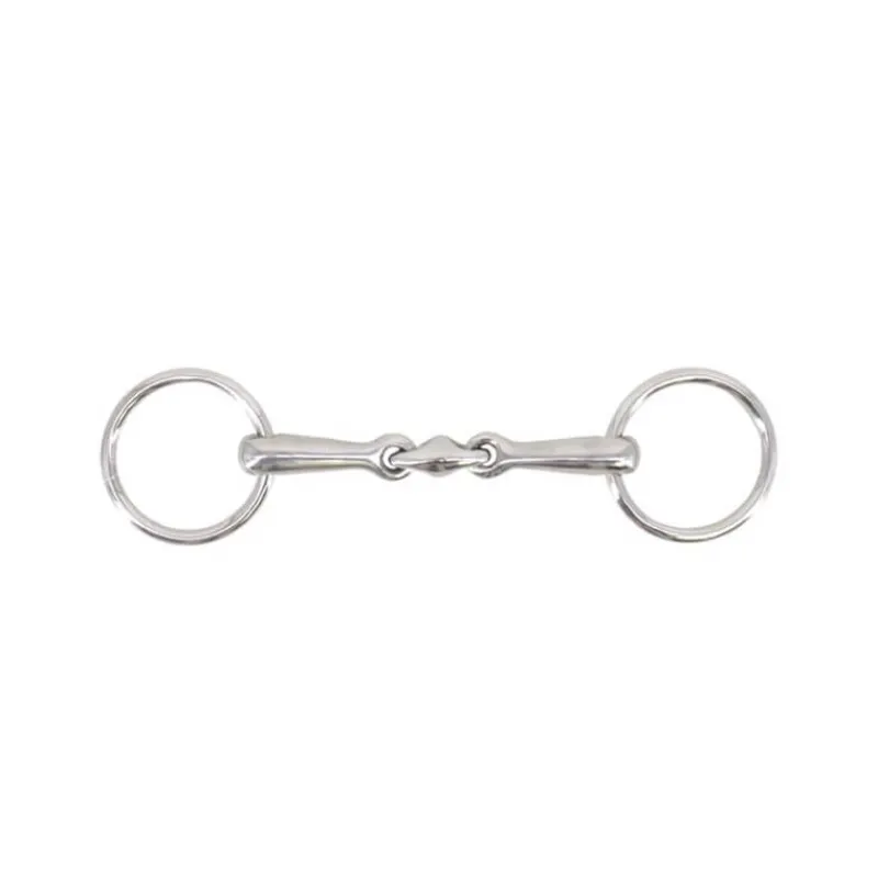 STATIONATA Mors de filet de bride double brisure 14mm> Mors Double Brisure|Mors De Bride
