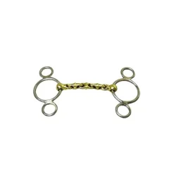 STATIONATA Mors doubles anneaux Waterford laiton> Mors Waterford|Mors Type Pessoa