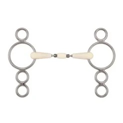 Mors pessoa 4 anneaux double brisure Happy Mouth> Mors Type Pessoa|Mors Happy Mouth