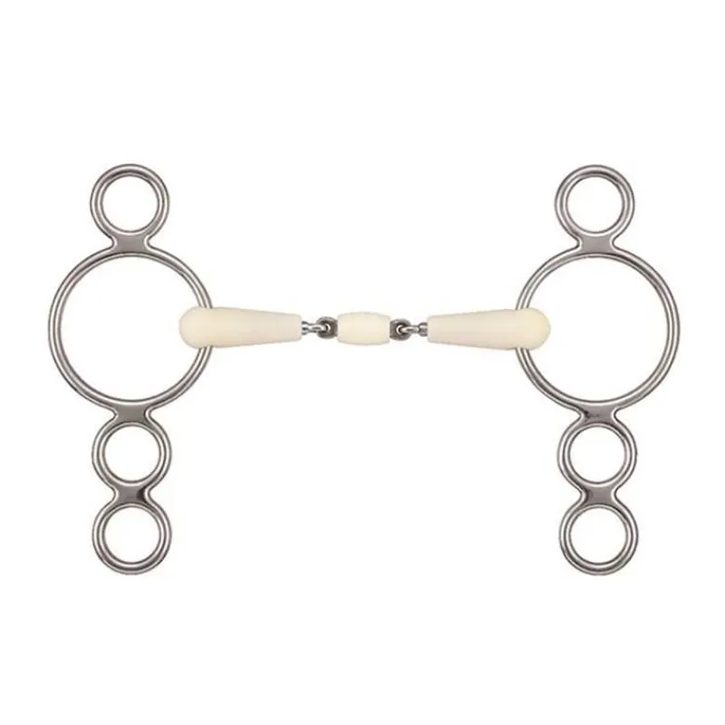 Mors pessoa 4 anneaux double brisure Happy Mouth> Mors Type Pessoa|Mors Happy Mouth