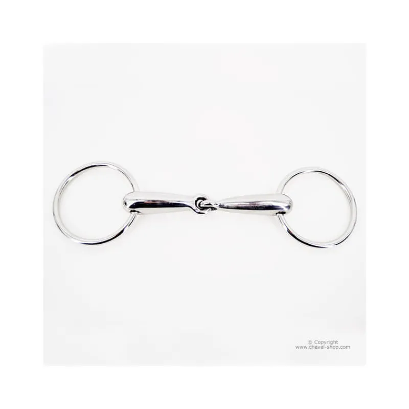 STATIONATA Mors simple 2 anneaux creux> Mors Simple