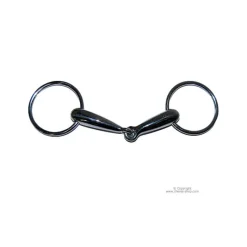STATIONATA Mors simple 2 anneaux creux poney> Mors Simple