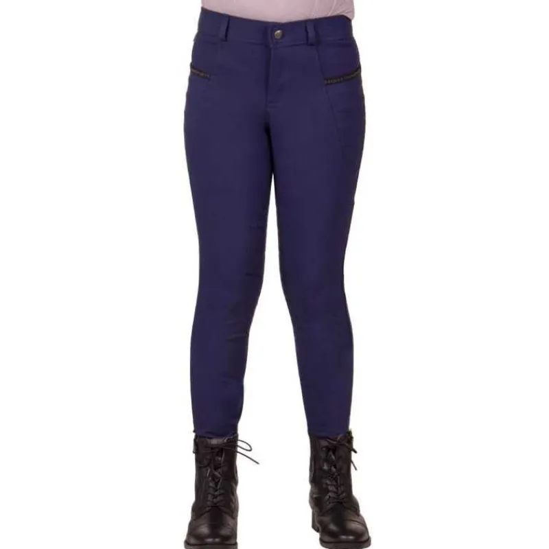 QHP Pantalon d'équitation Rylee Junior Grip>Enfant Pantalon Et Legging