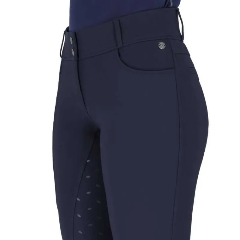 QHP Pantalon femme Lymee Softshell Full grip> Pantalon D'Équitation
