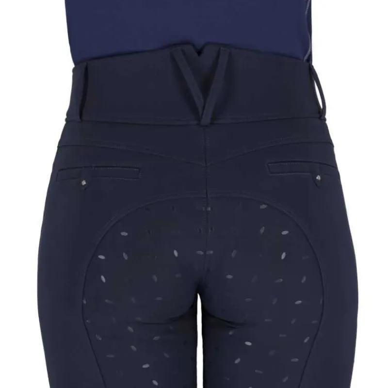 QHP Pantalon femme Lymee Softshell Full grip> Pantalon D'Équitation