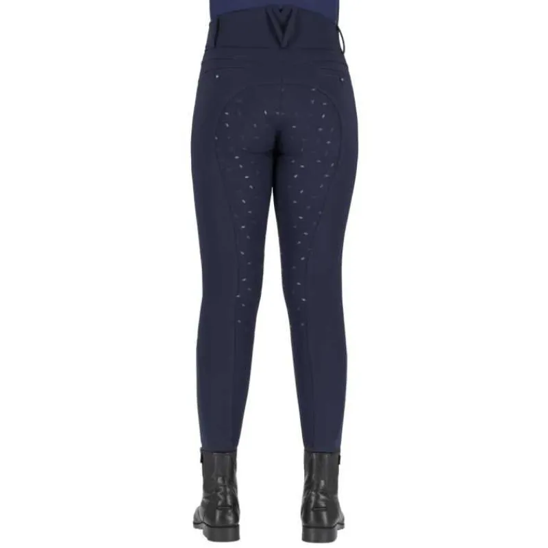QHP Pantalon femme Lymee Softshell Full grip> Pantalon D'Équitation