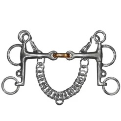 PRIVILEGE EQUITATION Pelham double brisure branches courtes> Mors Pelham|Mors Double Brisure