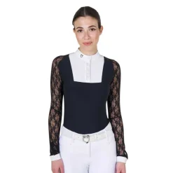 EQUESTRO Polo de concours femme ML> Polo Et Chemise De Concours