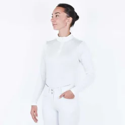 TIME TO RIDE Polo de Concours Femme Sylvana ML> Polo Et Chemise De Concours