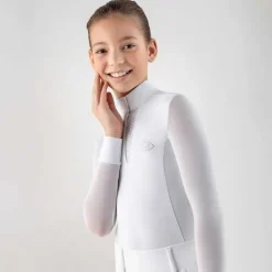 EQUILINE Polo de concours fille ML Cozio>Enfant Tenue De Concours