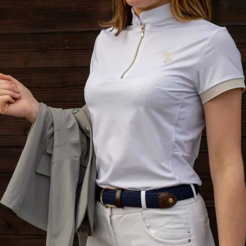FLAGS&CUP Polo de concours MC pour femme Andria> Polo Et Chemise De Concours