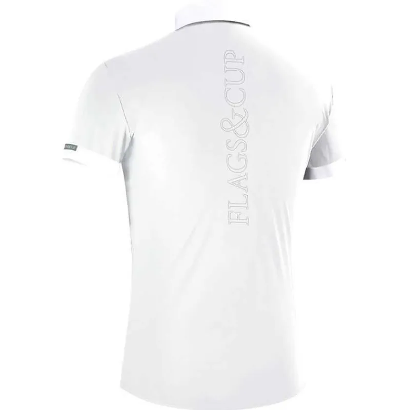 FLAGS&CUP Polo de concours pour homme MC Wako Flags & Cup> Polo Et Chemise De Concours
