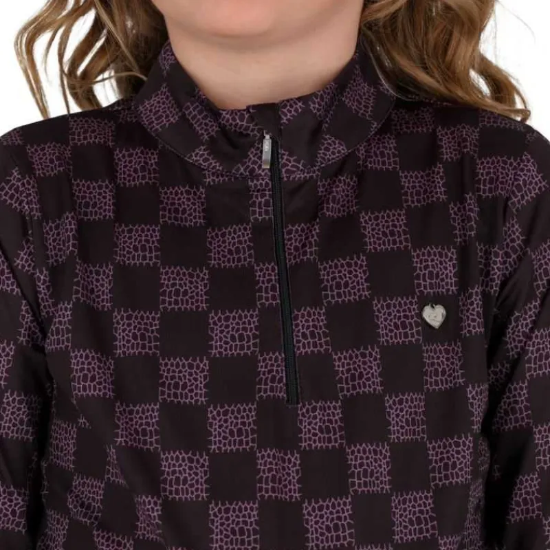 QHP Polo manches longues enfant Lize>Enfant Sweat, Pull Et Gilet|Polo Et T-Shirt