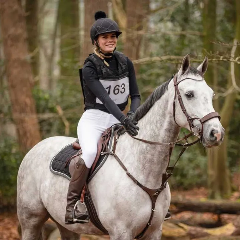 QHP Porte-dossard avec zip> Dossards D'Équitation