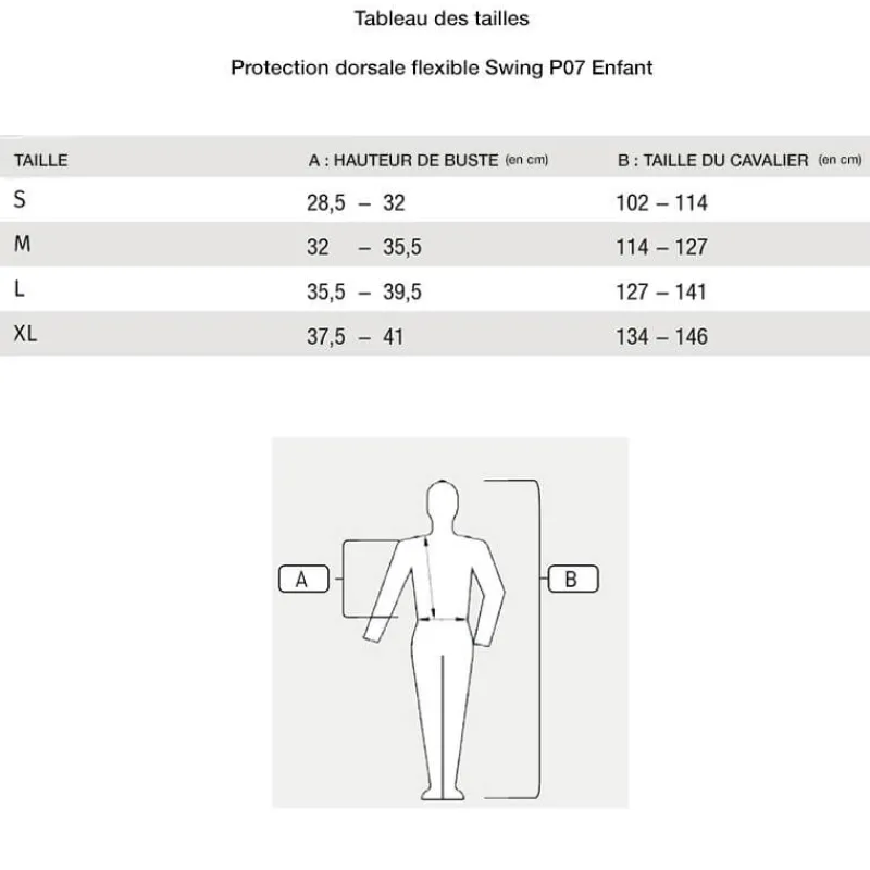 SWING Protection dorsale flexible P07 Enfant> Protection Dorsale
