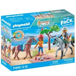 PLAYMOBIL Starter pack Amelia et Ben avec chevaux> Jouet Et Peluche