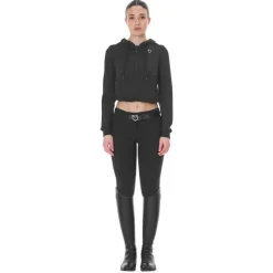 EQUESTRO Sweat court zippé pour femme><noscript><img data-lazyloaded=