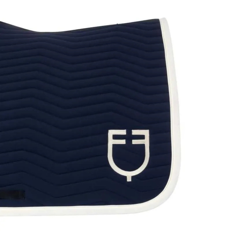 EQUESTRO Tapis de selle mixte Wave Marine antique White> Tapis Mixte Et Cso