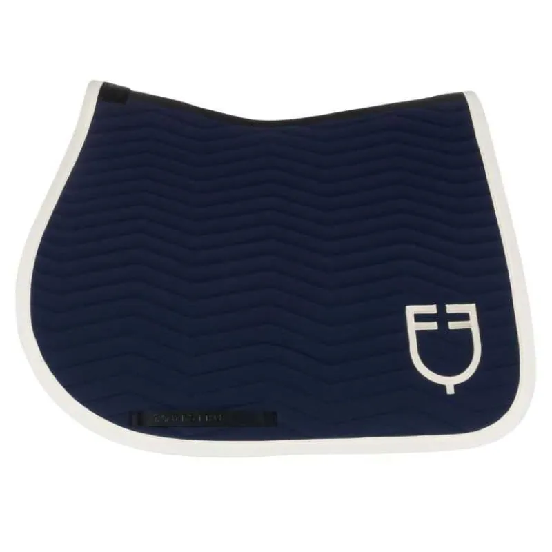 EQUESTRO Tapis de selle mixte Wave Marine antique White> Tapis Mixte Et Cso