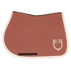 EQUESTRO Tapis de selle mixte Wave Redwood antique White><noscript><img data-lazyloaded=